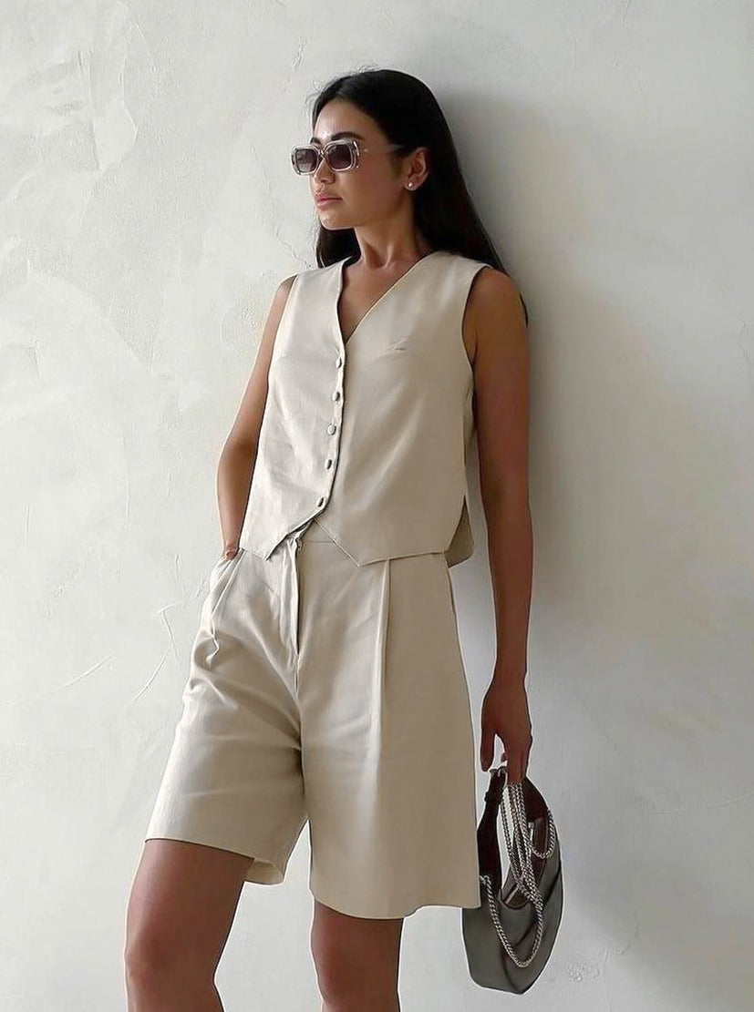 Vestido Informal Sin Mangas Talle Alto - Vestiria