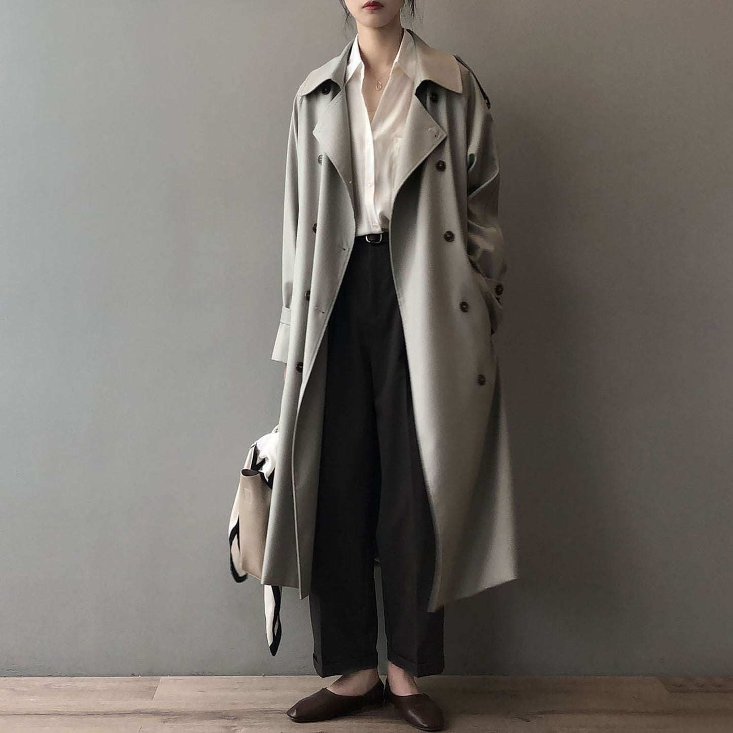 Gabardina Mujer Doble Abotonadura Elegante - Vestiria