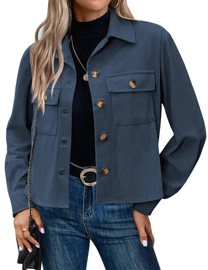 Chaqueta Pana Corta Estilosa