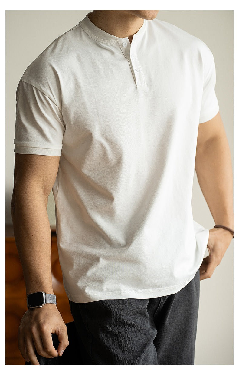 Camiseta algodón hombre cuello redondo sport