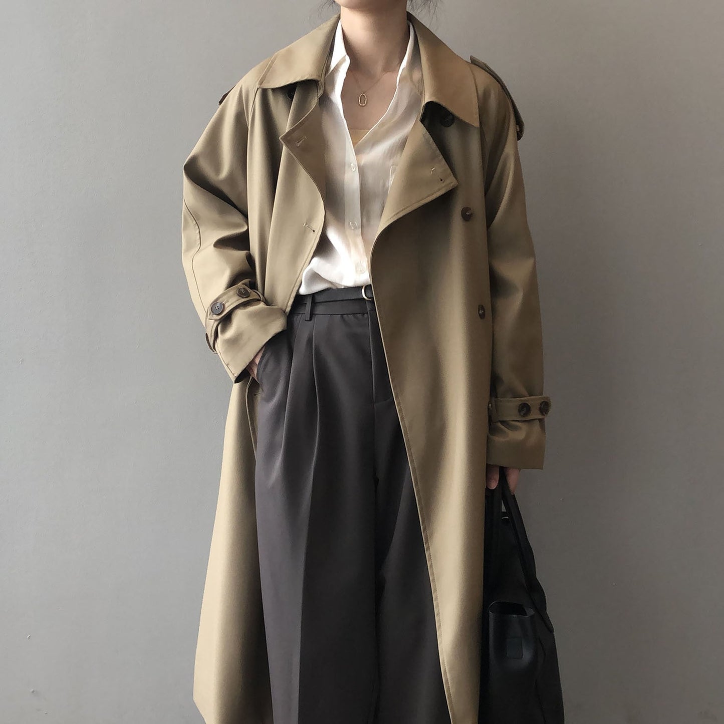Gabardina Mujer Doble Abotonadura Elegante