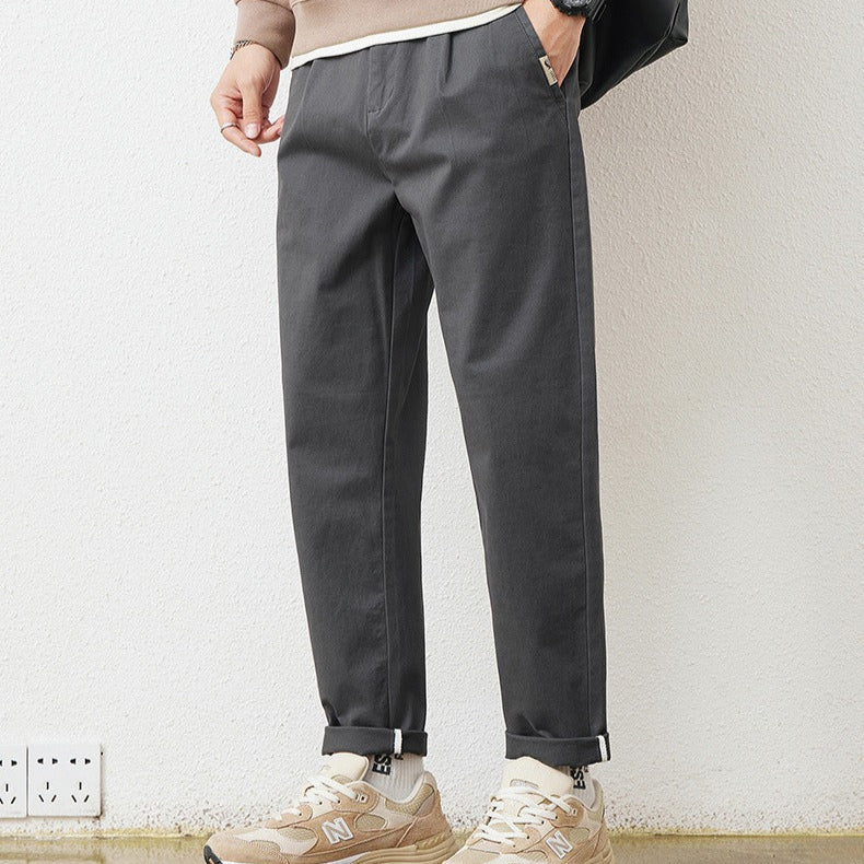 Pantalón recto hombre algodón casual urbano - Vestiria