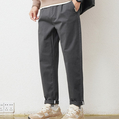 Pantalón recto hombre algodón casual urbano - Vestiria