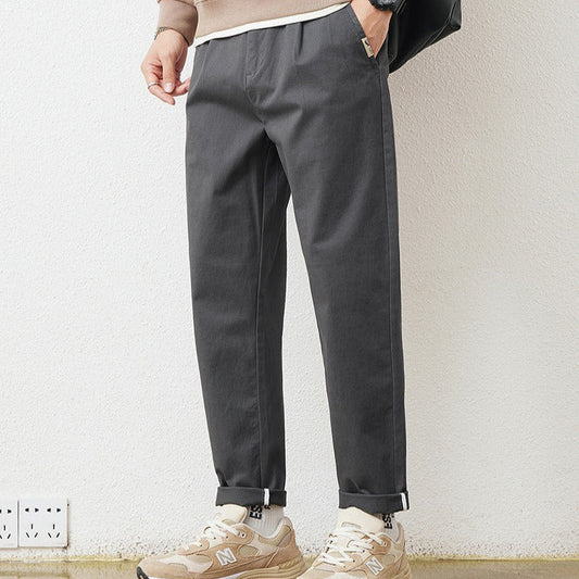 Pantalón recto hombre algodón casual urbano - Vestiria