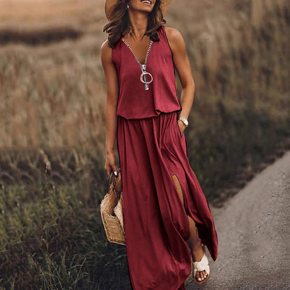 Vestido de verano conjunto falda y blusa mujer