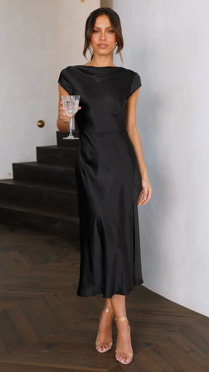 Vestido Midi Chic Clásico
