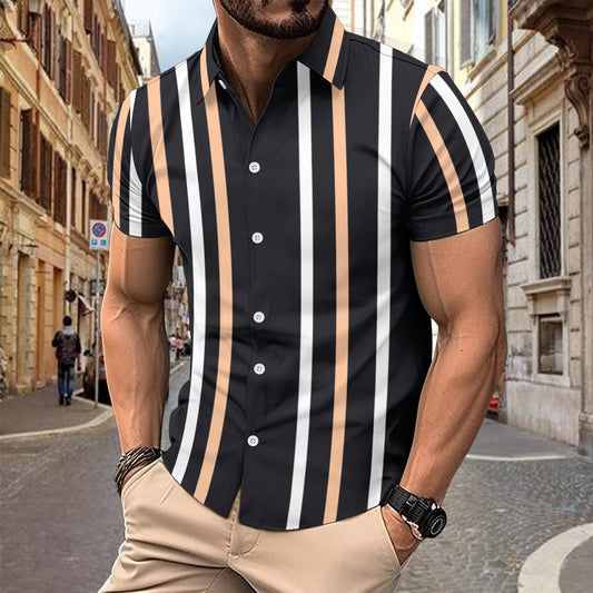 Polo Clásico Rayas Estrecho Hombre - Vestiria