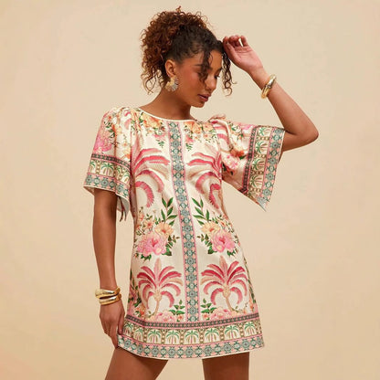 Vestido Mujer Estampado Florido Boho Chic
