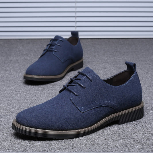 Zapatos Hombre Clásicos Ante Brillante - Vestiria