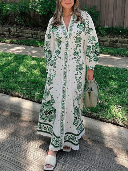 Vestido Floreado Elegante Mujer