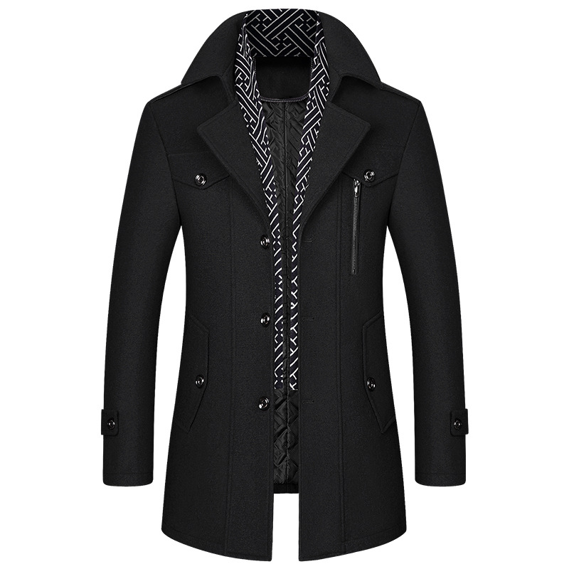 Abrigo Hombre Invierno Clásico Acolchado
