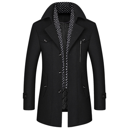 Abrigo Hombre Invierno Clásico Acolchado