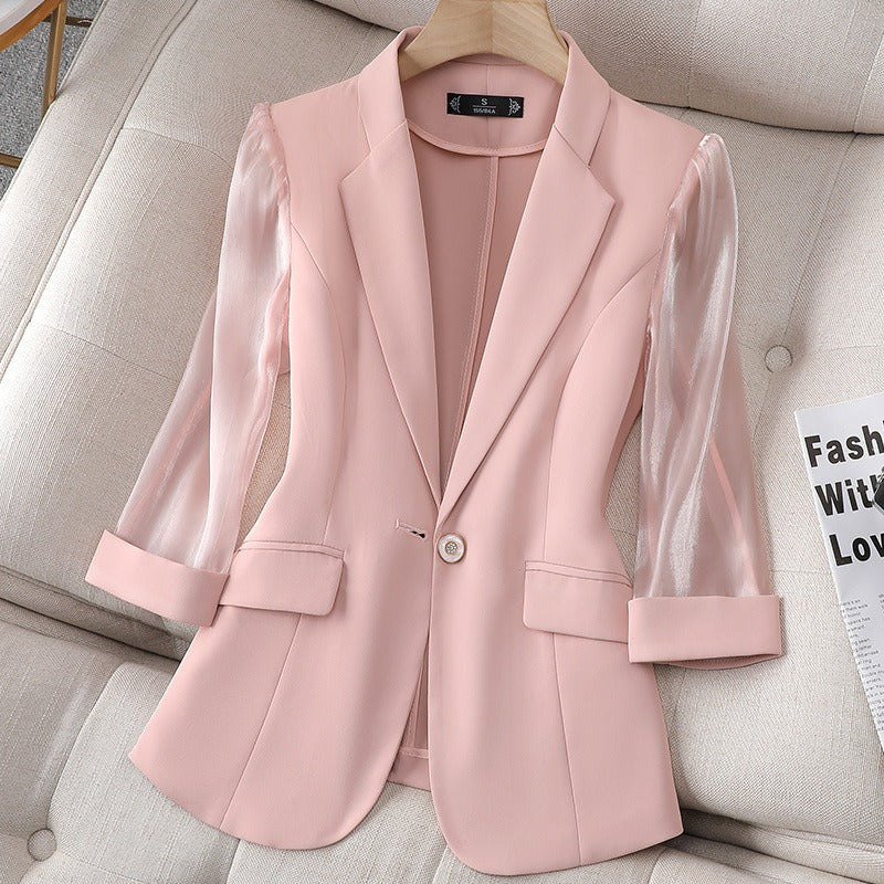Chaquetilla de cuero sintético elegante - Olivia