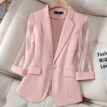 Chaquetilla de cuero sintético elegante - Olivia
