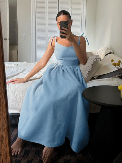 Vestido Algodón Ligero con Tirantes