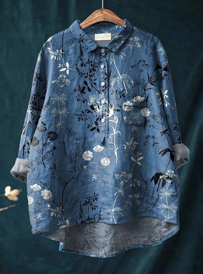 Blusa ligera estampada flores mujer