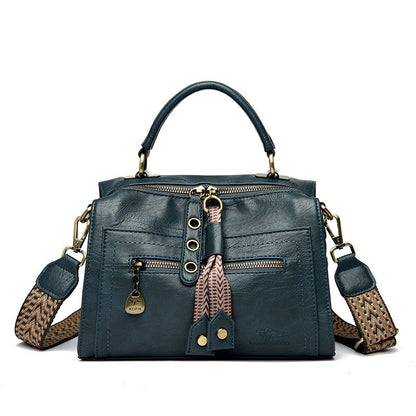 Bolso Bandolera Mujer Cuero Imitación Moderno