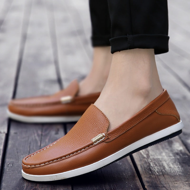 Mocasines Hombre Piel Sintética Flexibles Casual