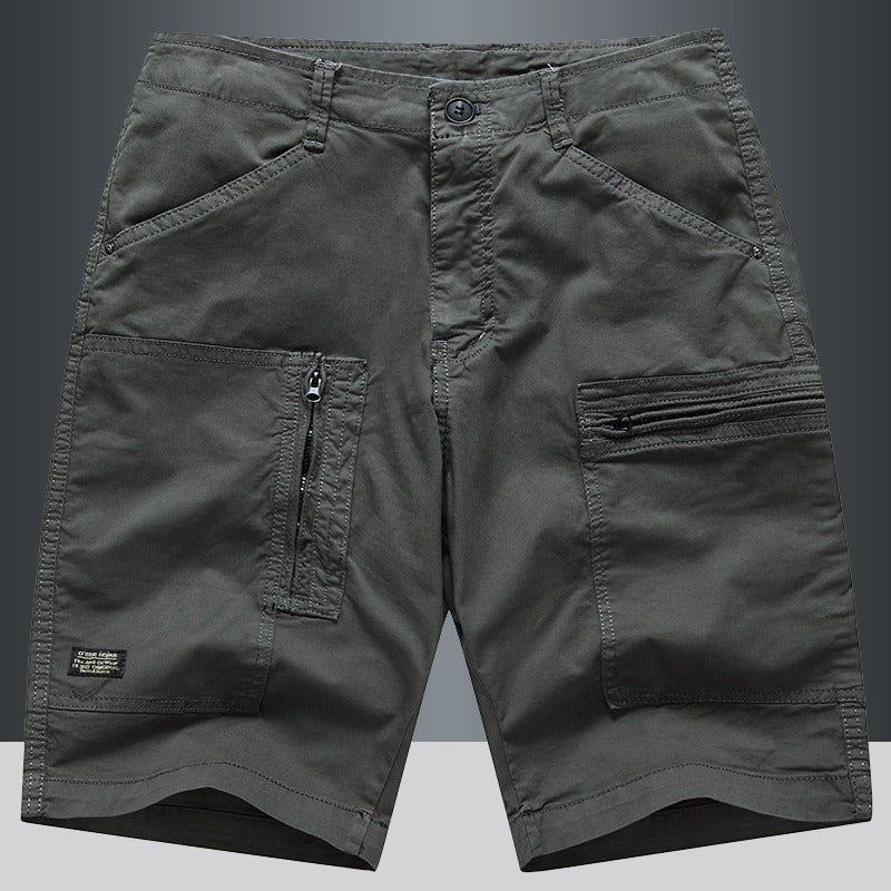 Pantalones cortos cargo hombre rectos con bolsillos