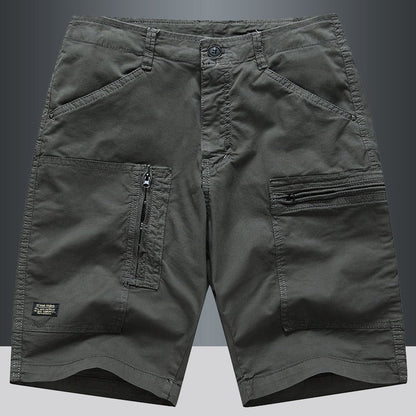 Pantalones cortos cargo hombre rectos con bolsillos