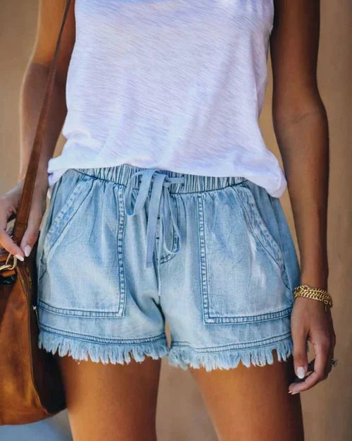Pantalones cortos jeans estilo casual