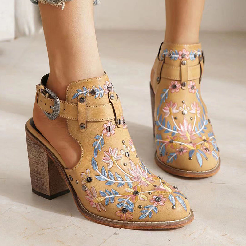 Zapatos Mujer Florales Elegantes
