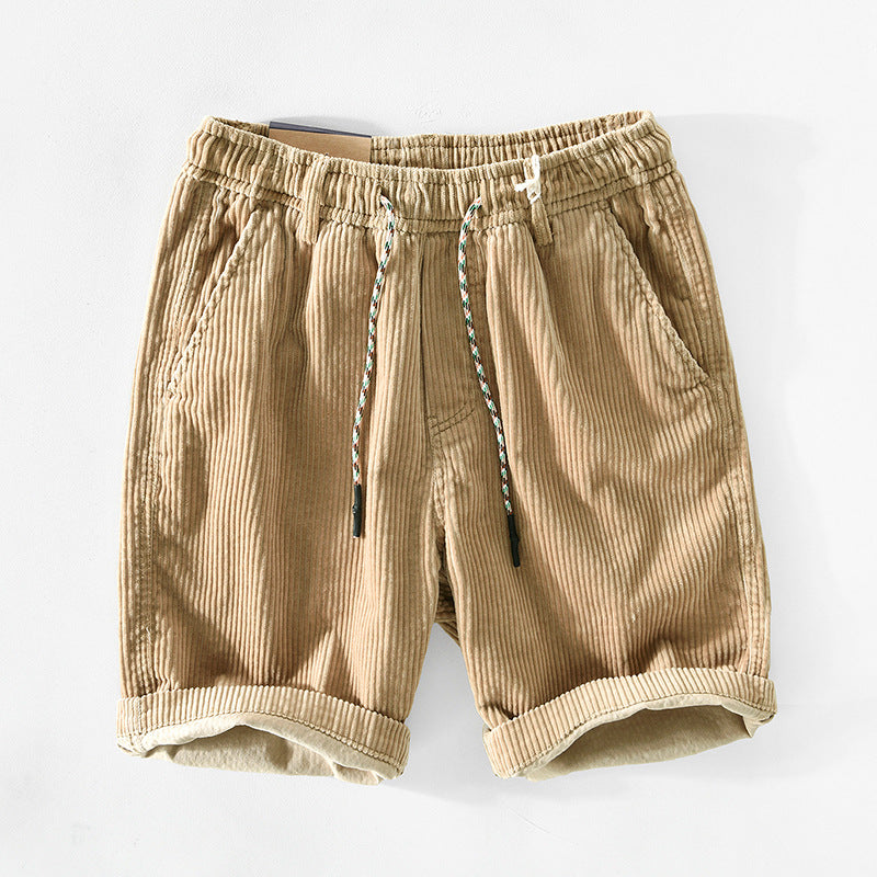 Pantalones cortos de cuero casual