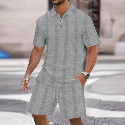 Conjunto Polo y Shorts Hombre Deportivo Verano