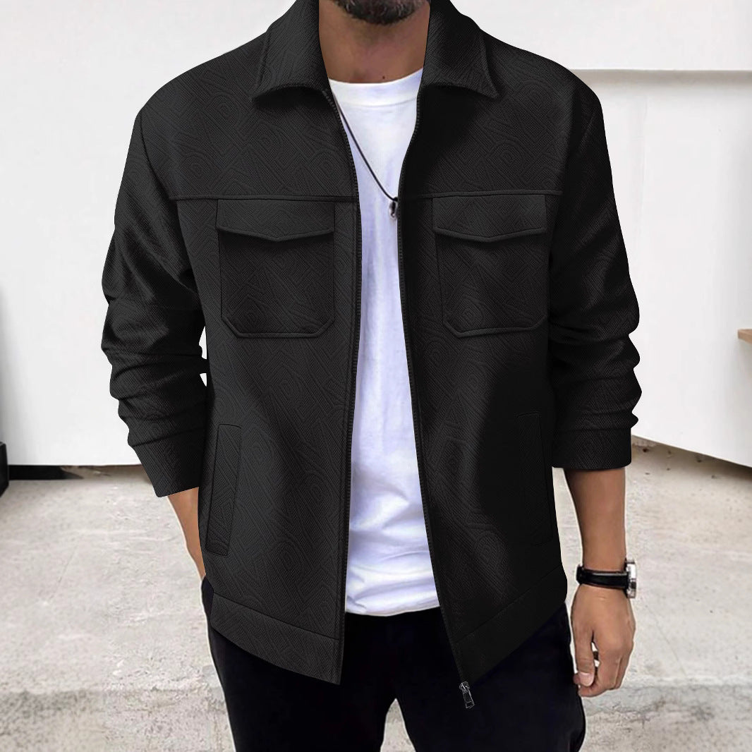 Chaqueta militar cómoda con bolsillos para hombre - Vestiria