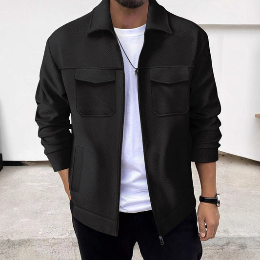 Chaqueta militar cómoda con bolsillos para hombre - Vestiria