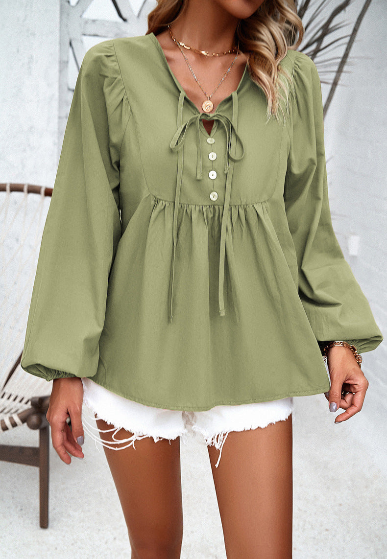 Blusa Ligera Comoda con Botones