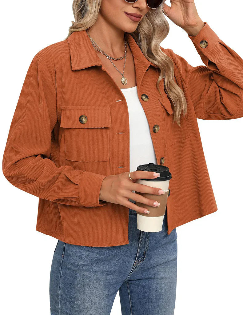 Chaqueta Pana Corta Estilosa