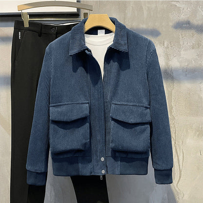 Chaqueta Pana Hombre Abrigo Cálido