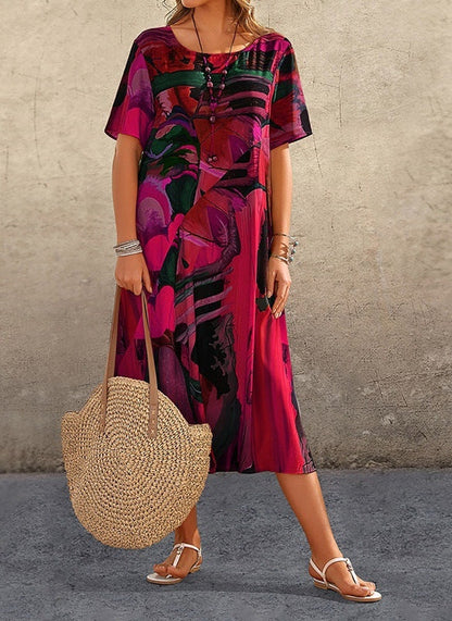 Vestido Maxi Estilo Boho Mujer Verano Floral