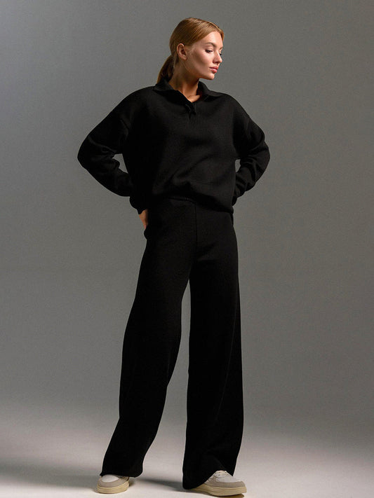 Pantalón y Top Mujer Cuello Alto Cómodo - Vestiria
