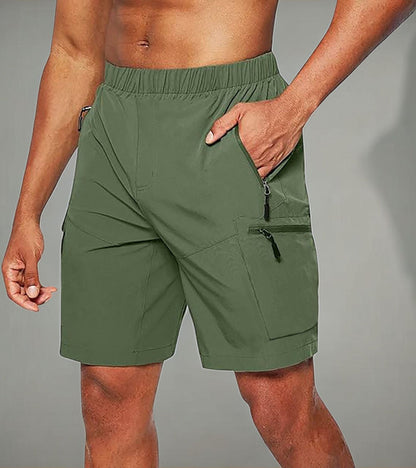 Pantalón corto deportivo hombre con bolsillo cremallera