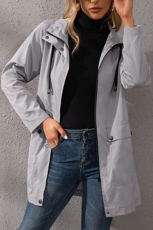 Chaqueta Impermeable Deportiva Con Capucha - Vestiria
