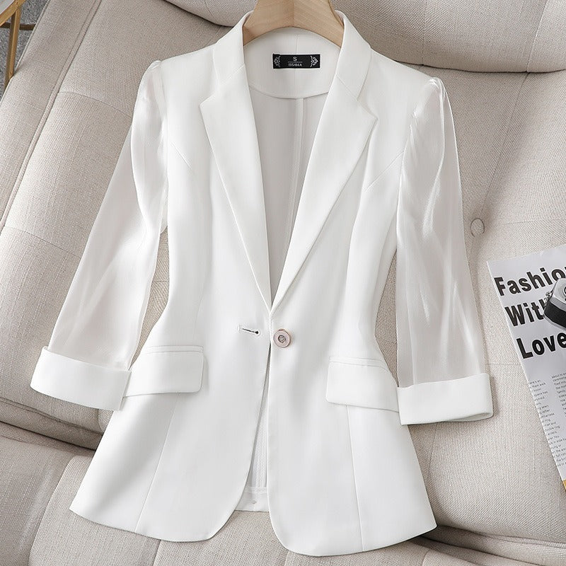 Chaquetilla de cuero sintético elegante - Olivia