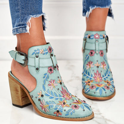 Zapatos Mujer Florales Elegantes