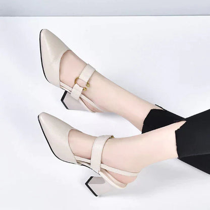 Sandalias Mujer Cómodas Tacón Bajo Elegantes