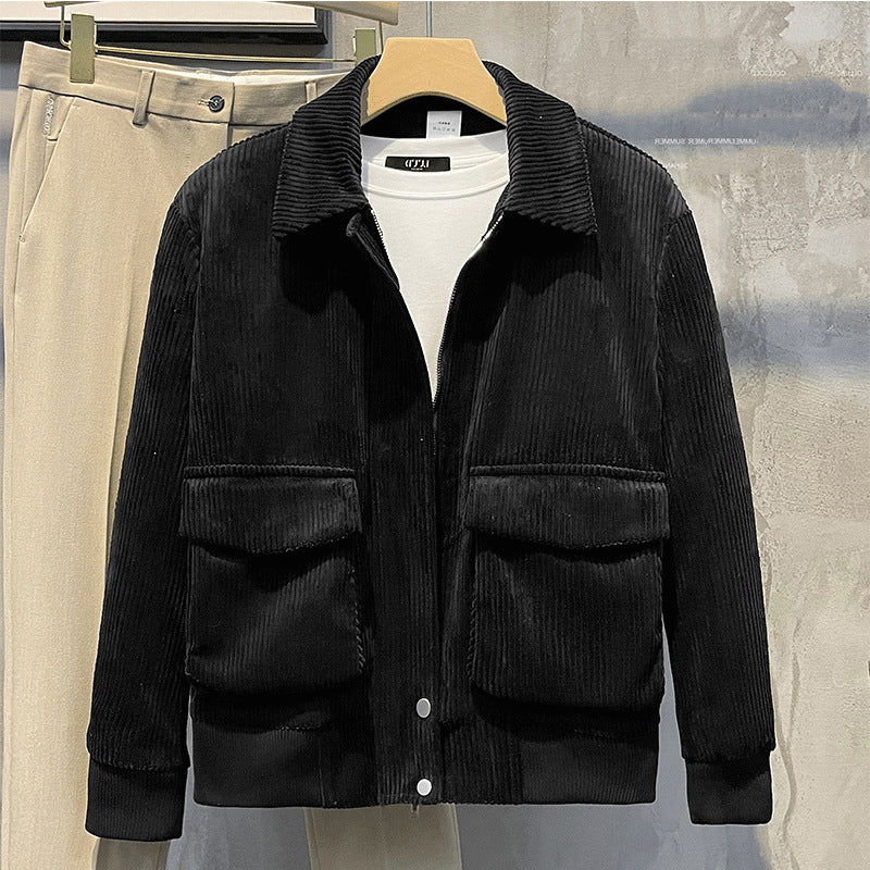 Chaqueta Pana Hombre Abrigo Cálido