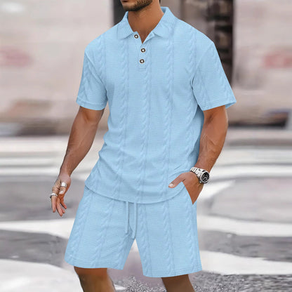 Conjunto Polo y Shorts Hombre Deportivo Verano