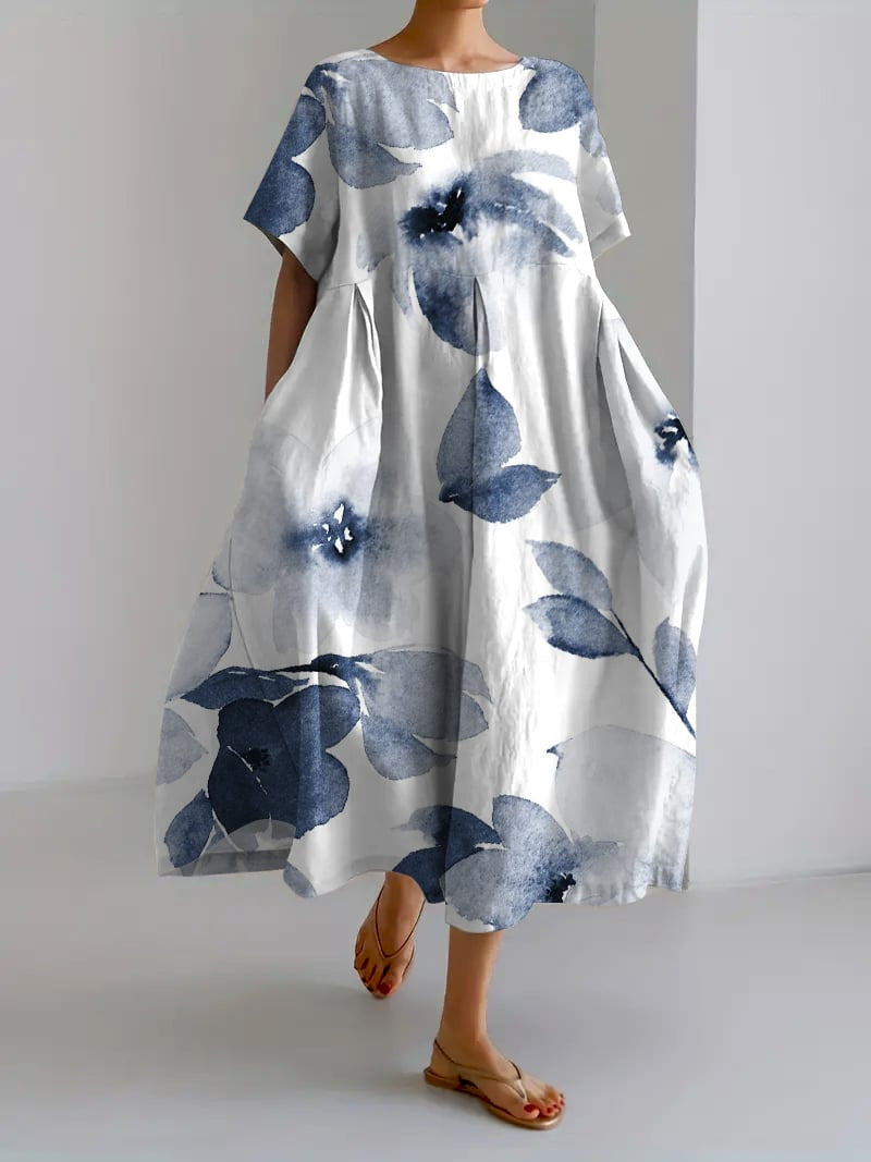 Vestido Largo Floral Estampado Mujer