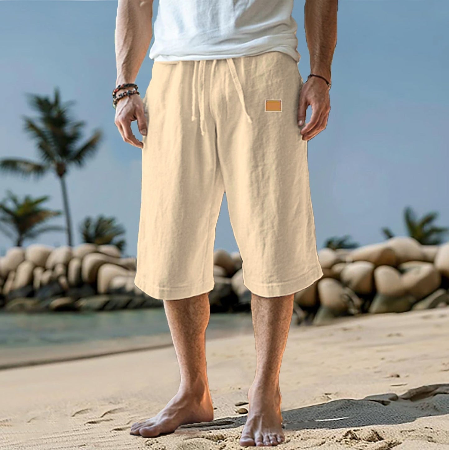Pantalón corto hombre cómodo ajustable