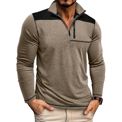 Camisa Hombre Manga Larga Cremallera - Vestiria