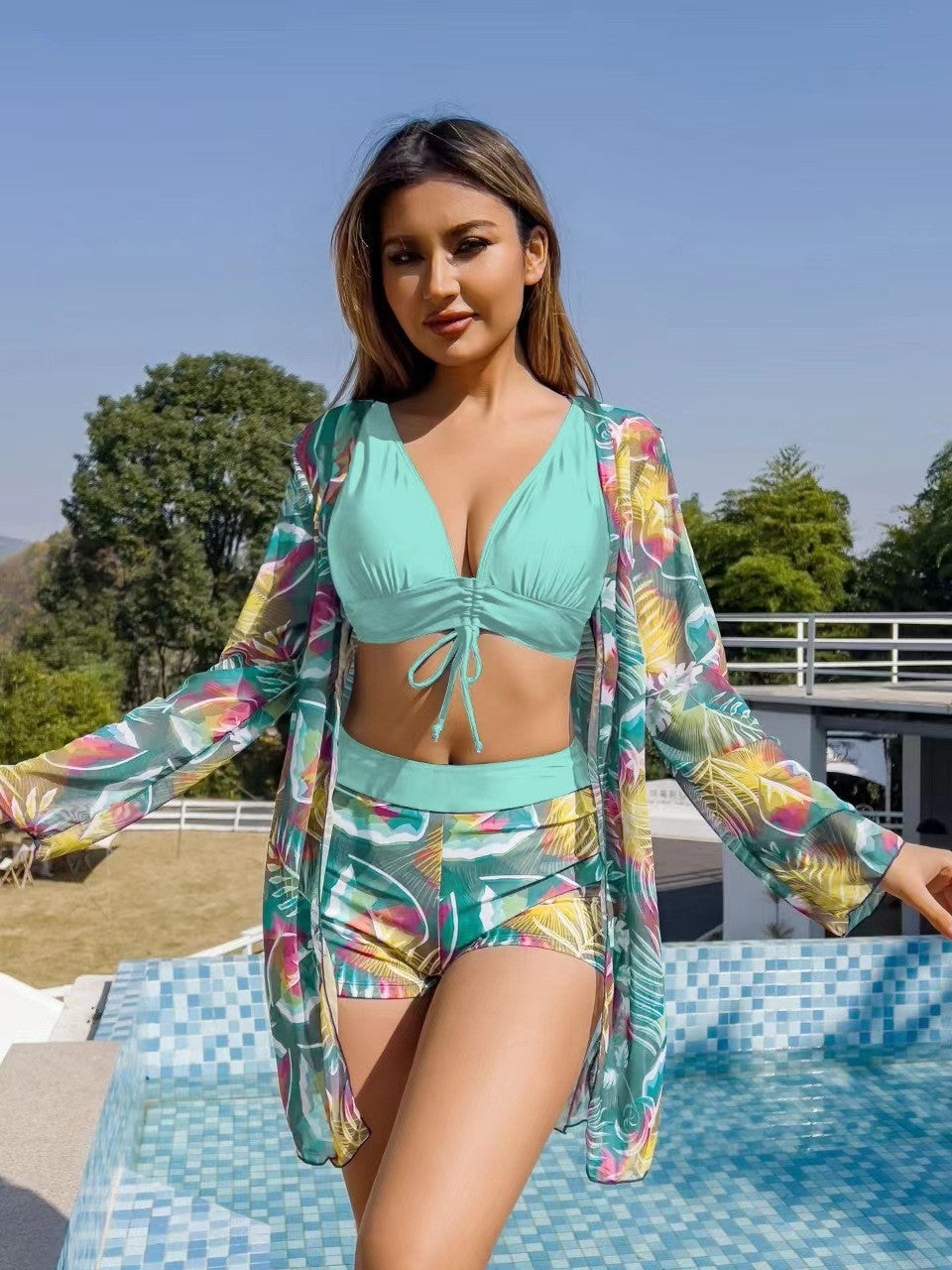 Traje de baño 3 piezas mujerEMPLARY