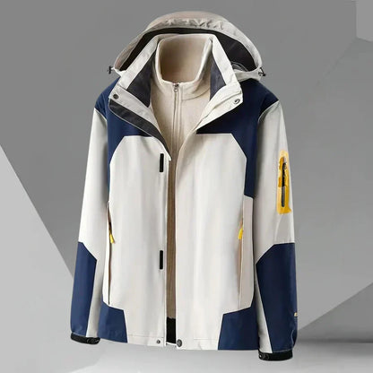 Chaquetón Impermeable con Capucha Hombre