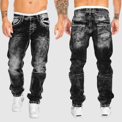 Pantalones Vaqueros Hombre Desgastados Clásicos