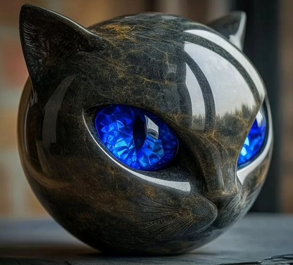 Estatua Gato Mármol Decorativa