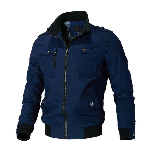Chaqueta bomber militar con cremallera hombre - Vestiria
